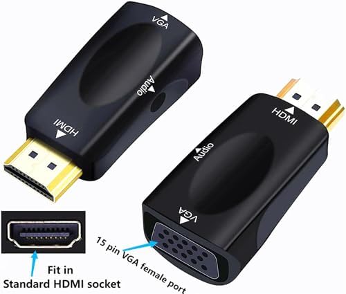 RyzCare adapter showing connection setup from desktop computer to projector display.