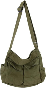 Canvas Crossbody Bag for Women Large Messenger Bags - Image 1