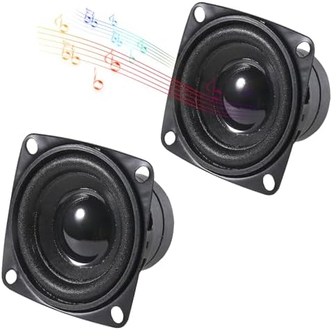 Pair of Almocn 10W DIY audio speakers side profile