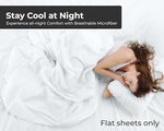 Two pack bulk flat sheets neatly folded for commercial hotel and hospital presentation