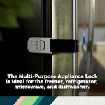 Safety 1st appliance latch press and pull mechanism close up