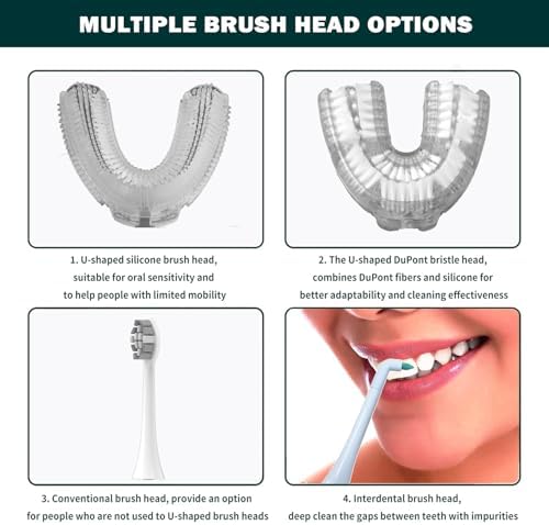 Sunartec sonic electric toothbrush displaying the cold light teeth whitening mode feature