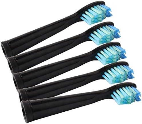 Side view of contoured bristle design for deep plaque removal