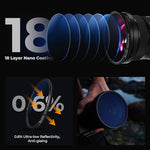 User cleaning camera lens filter with microfiber cloth