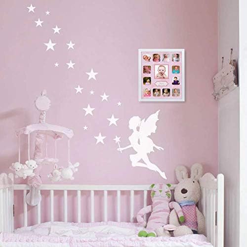 Comfecto baby milestone keepsake frame showing glass panel clarity and border detail