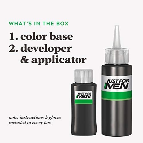 Just For Men keratin and olive oil enriched hair color instructions side