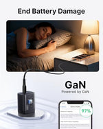 Ultra compact INIU 30W travel charger with prongs folded flat