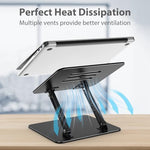 Gogoonike desktop notebook stand showing anti-skid silicone padding detail