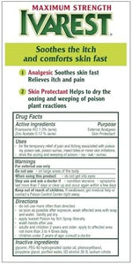 Two pack tubes of Ivarest eight hour medicated skin protectant lotion for plant rash irritation