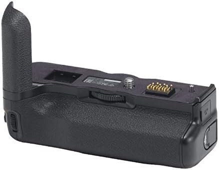 Fujifilm weather-sealed vertical power booster grip showing battery tray compartment