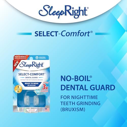 Close up of the durable bite pads on the SleepRight bruxism mouth guard.