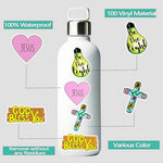 Demonstration of a high quality vinyl Christian decal peeling easily from its backing for seamless application.
