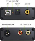 LiNKFOR USB DAC setup diagram showing connection interfaces for Windows PC and PlayStation systems