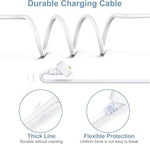 Nooukut charging cable packaged kit including long cord and protective wall components