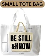 TriluckyDeco Small Bible Tote Bag styled for church and Bible study accessories