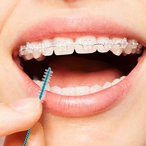 Cowwell interdental brush set portable packaging option suitable for travel and office use