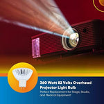 Side profile of the MR16 shape quartz halogen projector replacement bulb