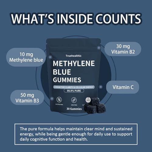 Truehealthic Methylene Blue Gummies lifestyle focus imagery