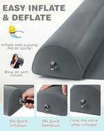 Close up view of the quick button release valve on the Lilian And Gema inflatable bumper