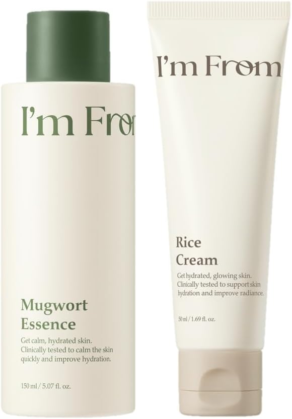 I'm From Rice Cream front view in minimalist white and beige packaging