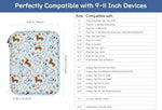 Dadanism tablet sleeve dual smooth-glide zippers close up