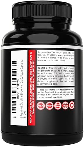 Side view of Dorado Nutrition 3000mg amino acid supplement bottle