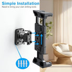 OHLPRO tablet wall mount close up view highlighting the premium non slip rubber padding