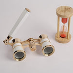 Marsrut lightweight theatrical binocular showing the smooth central focusing wheel details