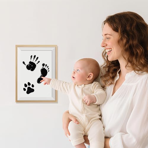 VidwanHome newborn clean touch ink pad keepsake gift set for new mothers