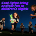 Side angle of the color changing light up outdoor sports toy for kids