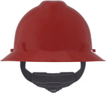 MSA V-Gard Full-Brim Hard Hat with Suspension - Polyethylene Shell, Superior Impact Protection and Self Adjusting Crown Straps - Standard Size Hard Hat - Image 14