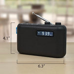 Jensen SR-50 portable radio battery compartment and rear view