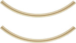 Adabele 30 pieces gold plated tube beads complete set