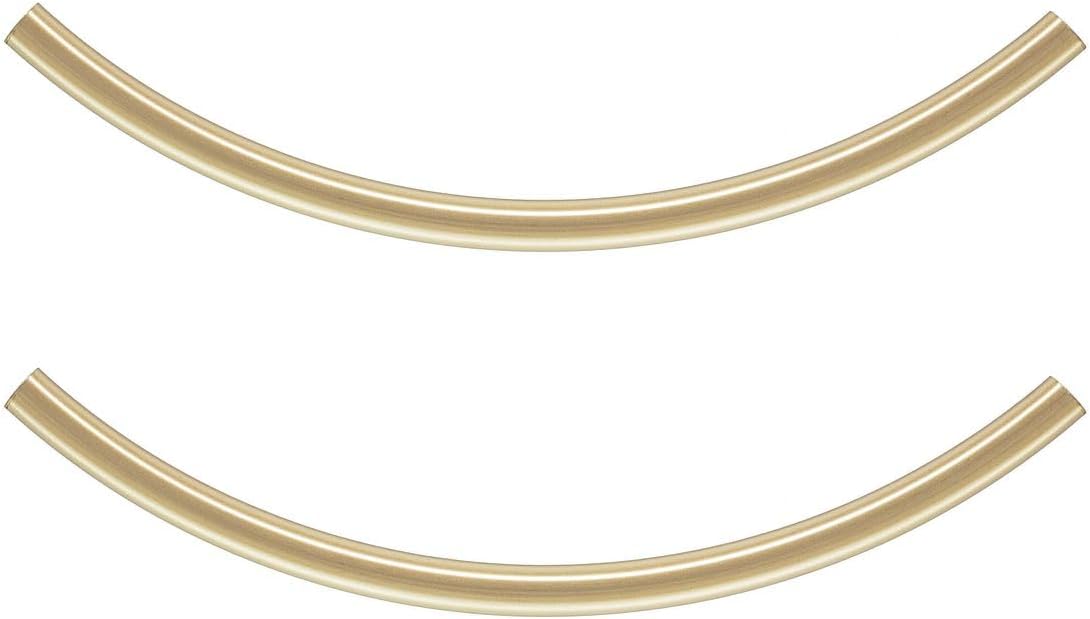 Adabele 30 pieces gold plated tube beads complete set