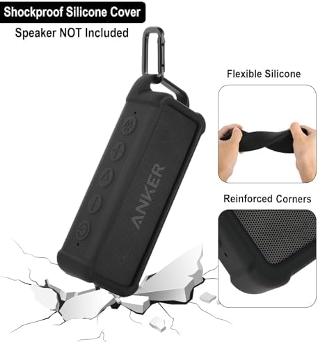 TXEsign silicone speaker sleeve side view showing precise charging port cutout
