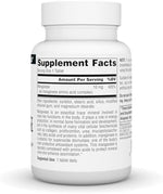 Close up of Source Naturals Manganese supplement bottle label