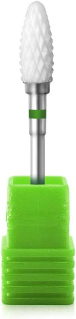 Rolabling corn shape ceramic bit side profile