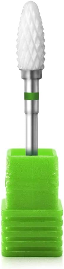 Rolabling corn shape ceramic bit side profile