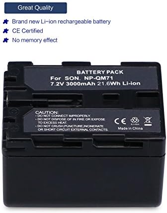 Melasta 3000mAh replacement battery pack showing LED charge level indicators.