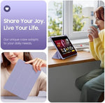 Fintie shockproof bumper case for iPad Air demonstrating drop protection