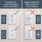 Dreambaby safety outlet cover blending into wall decor
