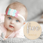 Giftacity newborn age milestone cards for hospital announcements