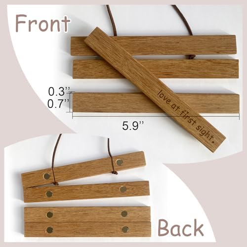 Zyeco pregnancy announcement wooden keepsake frame being opened for gifting.