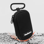 Zealearn two slots USB organizer open view displaying internal mesh pockets holding two thumb drives.