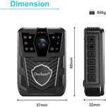 ONCHEER security guard camera showing side control buttons for one key recording operation