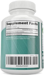 Purely Holistic 180 vegetarian capsules bottle side view with USA made claim