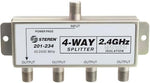 Steren coaxial cable splitter model two hundred one two hundred thirty four rear view showing epoxy sealed back cover