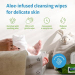 Close up of quilted texture on Medline FitRight wet wipes