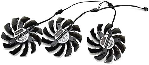 Rear view of the inRobert 75 millimeter computer graphics card fan highlighting the center mounting holes