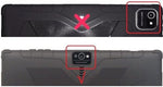Agcut tablet repair kit layout displaying disassembly tools and double-sided adhesive tape.